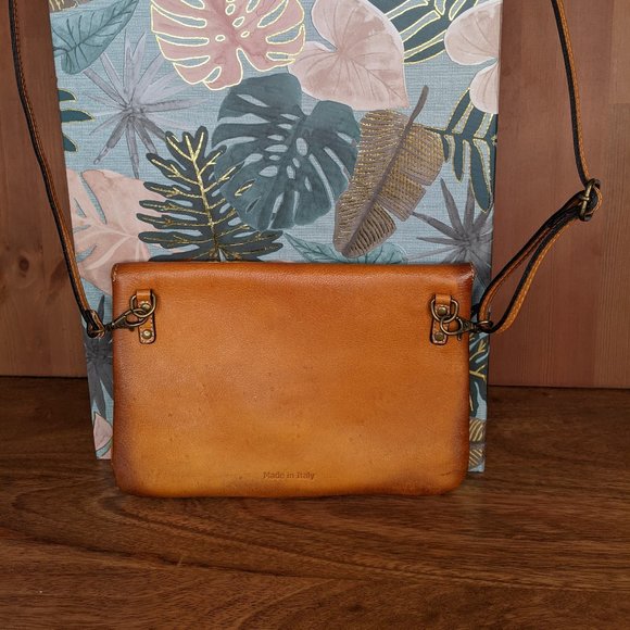 Pratesi Firenze Leather Clutch Crossbody Bag Italy - Picture 7 of 10